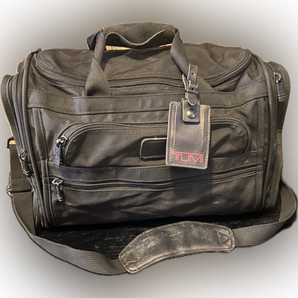 TUMI overnight duffle carry on bag